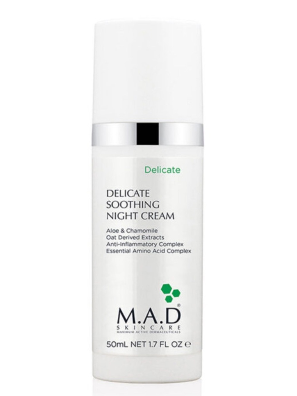 M.A.D Skincare Delicate Soothing Night Cream 1.7 oz NEW SEALED BOX